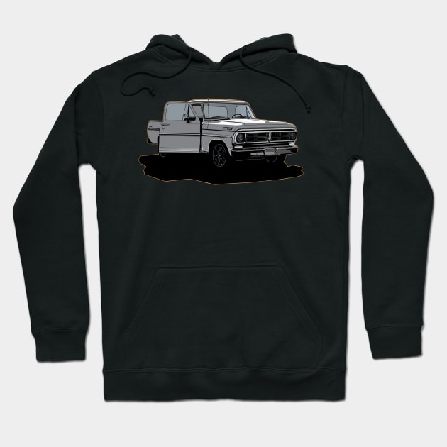 Ford truck classic Hoodie by Saturasi